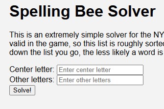 Spelling Bee Solver